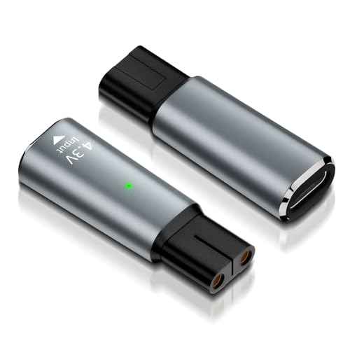 LUIRSAY 2Pcs 4.3V Rasierer Ladegerät USB C Adapter, Ladekabel Adapter für Philips OneBlade QP2520 QP2620 QP2510 MG3720 MG5720 MG3730 MG5730 MG3710 BT3206 BT3208(ohne Kabel) von LUIRSAY
