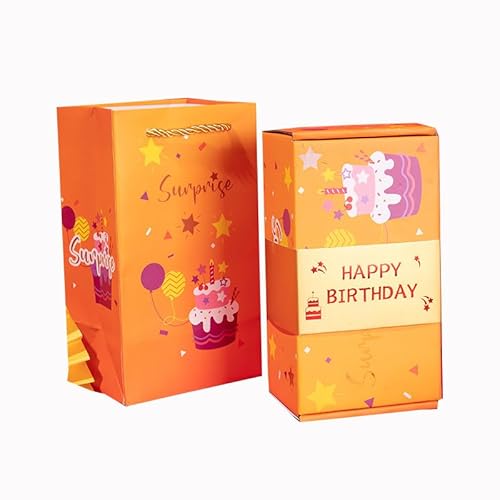 Faltbare Pop-up-Überraschungsbox-Geschenkbox, Überraschungsbox-Geschenkkarte, Pop-up-Geschenkbox, kreative Pop-up-Box für DIY, Jubiläum, Geburtstag, Party (A,20 Karten) von LUISAS