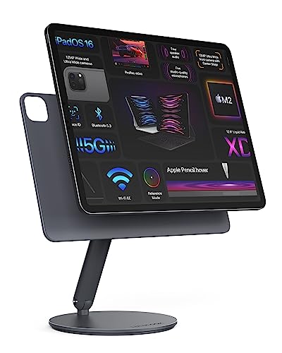 LULULOOK Drehbar Magnetisch iPad Ständer, Faltbar iPad Pro Ständer mit 360° Schwenk Basis, Aluminium Tablet Ständer für iPad Air 11''(2024), iPad Pro 11'' 1st/2nd/3rd/4th, iPad Air 4th/5th Gen LULULOOK Drehbar Magnetisch iPad Ständer, Faltbar iPad Pro Ständer mit 360° Schwenk Basis, Aluminium Tablet Ständer für iPad Air 11''(2024), iPad Pro 11'' 1st/2nd/3rd/4th, iPad Air 4th/5th Gen von LULULOOK