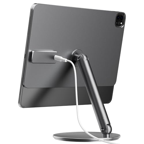 LULULOOK Magnetisch Kabelloses Laden iPad Ständer für Pro 13" M4 2024, Faltbar Mit 360° Schwenk Basis, 18W Aufladen Aluminium Alloy Verstellbar Tablet Ständer Mit USB C Kabel LULULOOK Magnetisch Kabelloses Laden iPad Ständer für Pro 13" M4 2024, Faltbar Mit 360° Schwenk Basis, 18W Aufladen Aluminium Alloy Verstellbar Tablet Ständer Mit USB C Kabel von LULULOOK