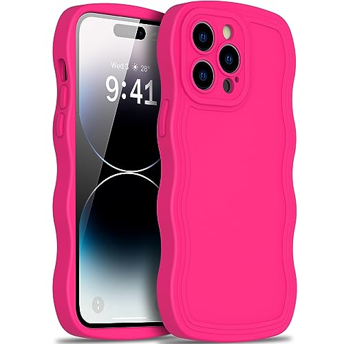 LUMARKE Für iPhone 14 Pro Hülle Silikon mit verbessertem Kameraschutz – modisches Design für Frauen Mädchen – verhindert ein Verrutschen Soft Cover – Slim Fit Schutzhülle Handyhülle 6,1 Zoll – Hot von LUMARKE