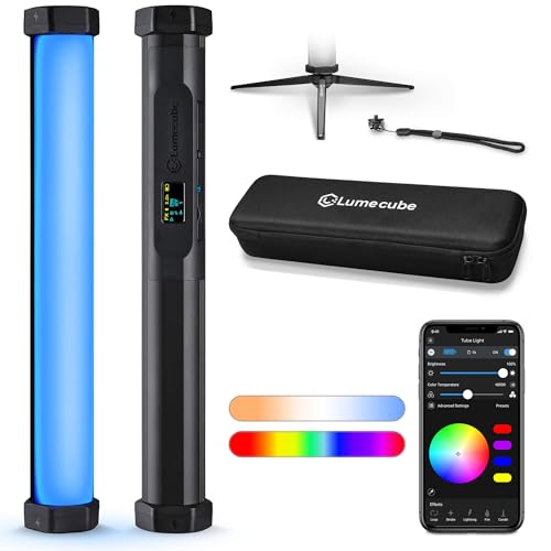 Lume Cube - Tube RGB Light Mini - Magnetisch - Fitness - Wetterfest - Powerbank - für Foto- und Videoproduktionen am Set Lume Cube - Tube RGB Light Mini - Magnetisch - Fitness - Wetterfest - Powerbank - für Foto- und Videoproduktionen am Set von LUME CUBE