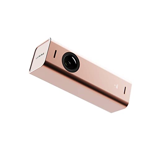 LUMINA 4K-Webcam: Webcam in Studioqualität mit KI. Sehen Sie bei jedem Videoanruf großartig aus. Kompatibel mit Mac und PC (Roségold) von LUMINA