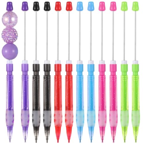 12 x Perlen-Druckbleistifte, 0,7 mm, bunte Mini-Bleistifte zum Schreiben, Zeichnen, Skizzieren und Basteln 12 x Perlen-Druckbleistifte, 0,7 mm, bunte Mini-Bleistifte zum Schreiben, Zeichnen, Skizzieren und Basteln von LUMINFLY