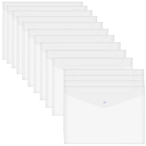 30 Stück Kunststoff-Ordnermappen, wasserdichte transparente Dokumententaschen mit Etiketten, A4-Trennblätter für 3-Ringbinder, kompakte Aufbewahrung für Papier, Karten und mehr 30 Stück Kunststoff-Ordnermappen, wasserdichte transparente Dokumententaschen mit Etiketten, A4-Trennblätter für 3-Ringbinder, kompakte Aufbewahrung für Papier, Karten und mehr von LUMINFLY