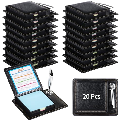 Haftnotizhalter-Set, Notiz- und Stift-Organizer mit PU-Lederbox, ideales Dankeschön-Geschenk für Lehrer, Krankenschwestern und Mitarbeiter, 20-teilig Haftnotizhalter-Set, Notiz- und Stift-Organizer mit PU-Lederbox, ideales Dankeschön-Geschenk für Lehrer, Krankenschwestern und Mitarbeiter, 20-teilig von LUMINFLY