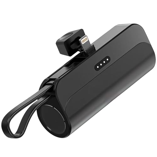 LUMINFLY Tragbares 5000 mAh Mini-Ladegerät, schnelle 20-W-Powerbank mit Typ-C- und Apple-Ports, kompaktes Design von LUMINFLY