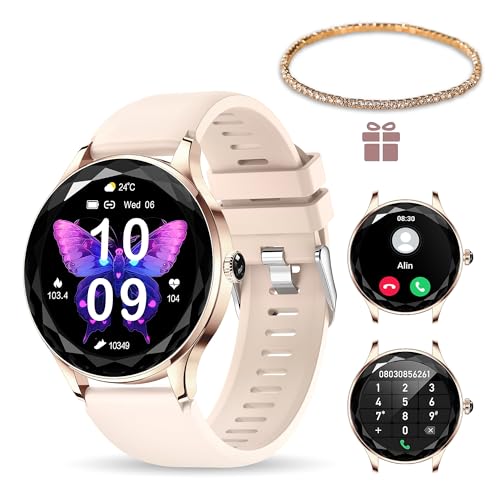 LUNIQUESHOP LSDIAMS Strass-Armband als Geschenk Smartwatch Damen, Uhr mit Telefonfunktion Fitness 120+ Sport Schlafmonitor Herzfrequenz Android iOS 1.6" LUNIQUESHOP LSDIAMS Strass-Armband als Geschenk Smartwatch Damen, Uhr mit Telefonfunktion Fitness 120+ Sport Schlafmonitor Herzfrequenz Android iOS 1.6" von LUNIQUESHOP