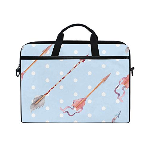 LUNLUMO Aquarell-Hochzeits-Arrows-Muster 15 Zoll Laptop- und Tablet-Tasche, strapazierfähige Tablet-Hülle für Business/Uni/Damen/Herren von LUNLUMO