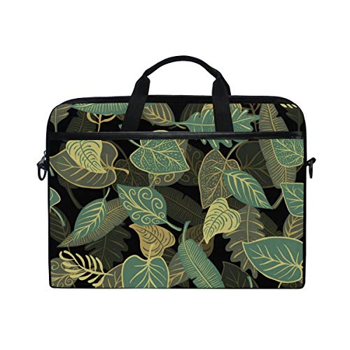 LUNLUMO Autumn Green Leaves 15 Zoll Laptop und Tablet Tasche Durable Tablet Sleeve for Business/College/Women/Men von LUNLUMO