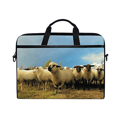 LUNLUMO Autumn Sheep Family 15 Zoll Laptop und Tablet Tasche Durable Tablet Sleeve für Business/College/Damen/Herren von LUNLUMO