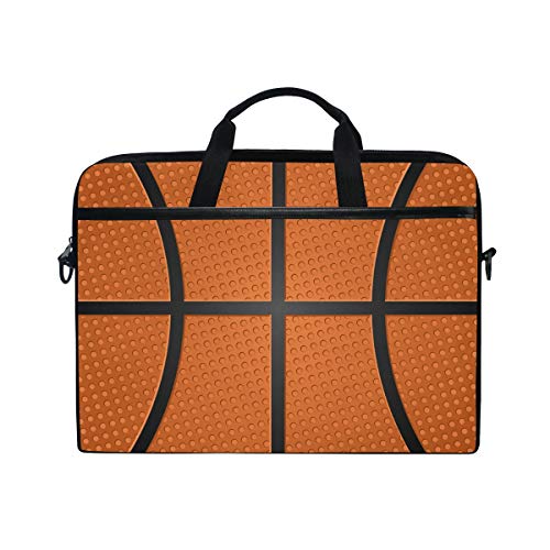 LUNLUMO Basketball-Textur, 38,1 cm (15 Zoll) Laptop- und Tablet-Tasche, strapazierfähig, für Business/Uni/Damen/Herren von LUNLUMO