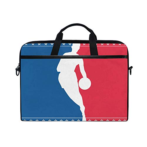 LUNLUMO Bunte Basketballspieler Sterne Malerei 38,1 cm Laptop- und Tablet-Tasche, strapazierfähige Tablet-Hülle für Business/Uni/Damen/Herren von LUNLUMO