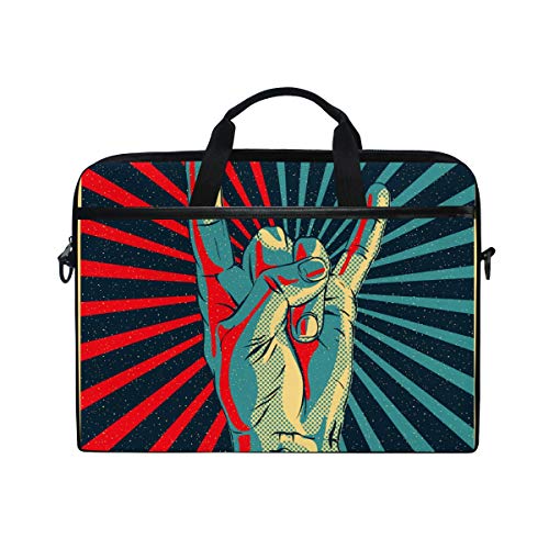 LUNLUMO Hand in Rock Roll Sign 15 Zoll Laptop und Tablet Tasche Durable Tablet Sleeve für Business/College/Damen/Herren von LUNLUMO