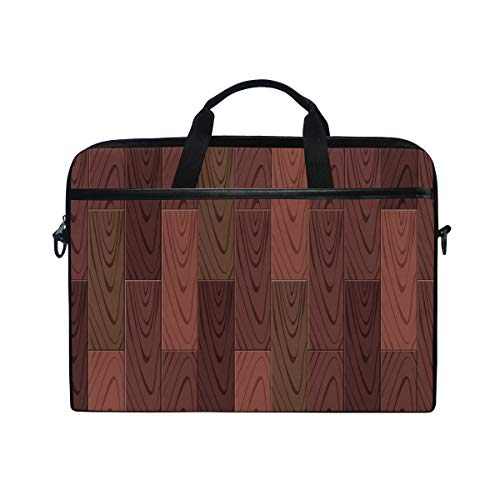 LUNLUMO Holzboden-Textur 38,1 cm (15 Zoll) Laptop- und Tablet-Tasche, strapazierfähige Tablet-Hülle für Business/Uni/Damen/Herren von LUNLUMO
