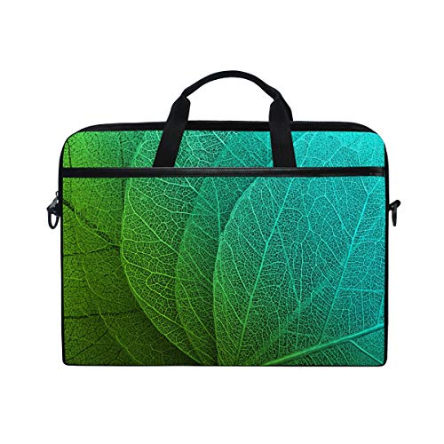 LUNLUMO Macro Leaves Background 38,1 cm (15 Zoll) Laptop- und Tablet-Tasche, strapazierfähige Tablet-Hülle für Business/College/Damen/Herren von LUNLUMO
