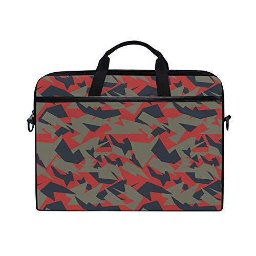 LUNLUMO Militärische Camouflage-Texturen 38,1 cm (15 Zoll) Laptop- und Tablet-Tasche, strapazierfähige Tablet-Hülle für Business/Uni/Damen/ von LUNLUMO