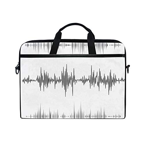 LUNLUMO Music Sound Waves Set 15 Zoll Laptop und Tablet Tasche Durable Tablet Sleeve für Business/College/Damen/Herren von LUNLUMO
