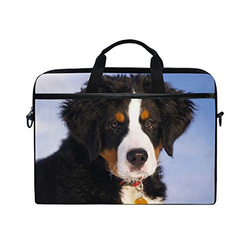 LUNLUMO Netter Berner Sennenhund, 38,1 cm (15 Zoll) Laptop- und Tablet-Tasche, langlebig, für Business/Uni/Damen/Herren von LUNLUMO