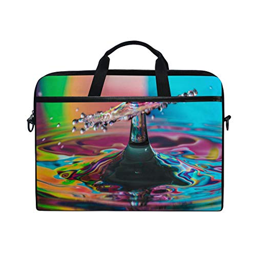 LUNLUMO Rainbow Water Drops 15 Zoll Laptop und Tablet Tasche Durable Tablet Sleeve for Business/College/Women/Men von LUNLUMO