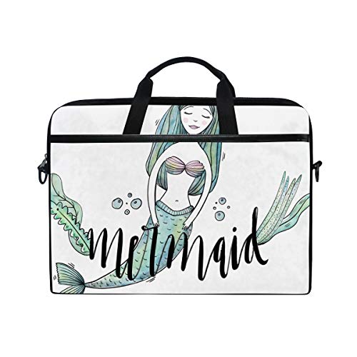 LUNLUMO Schöne Meerjungfrauen-Laptop- und Tablet-Tasche, langlebig, für Business/Uni/Damen/Herren von LUNLUMO