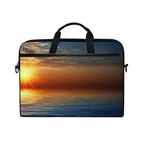 LUNLUMO Sea Sunset Picture 15 Zoll Laptop und Tablet Tasche Durable Tablet Sleeve for Business/College/Women/Men von LUNLUMO