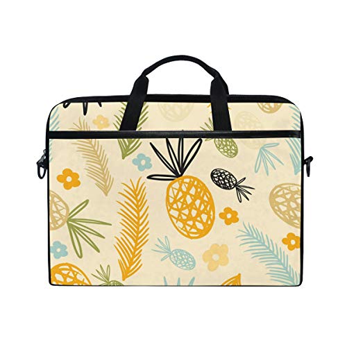 LUNLUMO Tropische Ananas, einfache Malerei, 38,1 cm (15 Zoll) Laptop- und Tablet-Tasche, strapazierfähige Tablet-Hülle für Business/Uni/Damen/Herren von LUNLUMO