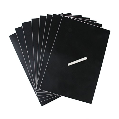 LUOEM Tafel-Aufkleber Wand Tafelfolie Selbstklebende Kreidetafel Wandtattoo Tafel 8 Stück mit 1 Kreide LUOEM Tafel-Aufkleber Wand Tafelfolie Selbstklebende Kreidetafel Wandtattoo Tafel 8 Stück mit 1 Kreide von LUOEM