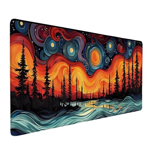 Schreibtischunterlage Gelb Mauspad XXL 1500 x 800mm, Mousepad Wald Gaming Mauspad Wassxerdicht Anti-Rutsch Mouse Pad Vernähte Kanten Gaming Zubehör für PC, Laptop, Büro, Zuhause, Geschenke -ly250540 Schreibtischunterlage Gelb Mauspad XXL 1500 x 800mm, Mousepad Wald Gaming Mauspad Wassxerdicht Anti-Rutsch Mouse Pad Vernähte Kanten Gaming Zubehör für PC, Laptop, Büro, Zuhause, Geschenke -ly250540 von LUOLYYEI