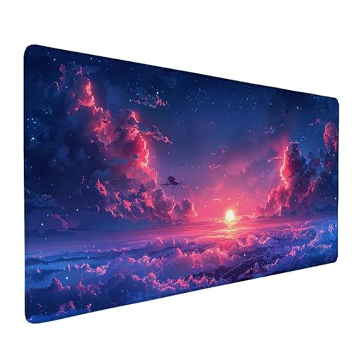 Schreibtischunterlage Rosa Mauspad XXL 1500 x 800 x 3 mm, Mousepad Landschaft Gaming Mauspad Wassxerdicht Anti-Rutsch Mouse Pad Vernähte Kanten Gaming Zubehör für PC, Laptop, Büro, Zuhause -ly2505GA Schreibtischunterlage Rosa Mauspad XXL 1500 x 800 x 3 mm, Mousepad Landschaft Gaming Mauspad Wassxerdicht Anti-Rutsch Mouse Pad Vernähte Kanten Gaming Zubehör für PC, Laptop, Büro, Zuhause -ly2505GA von LUOLYYEI