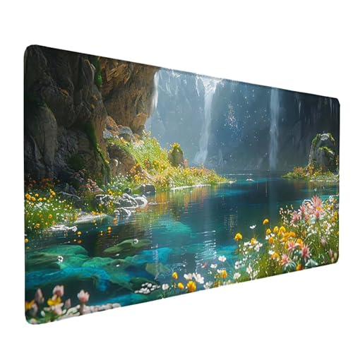 Schreibtischunterlage Rosa Mauspad XXL 600 x 300 x 3 mm, Mousepad Fallen Gaming Mauspad Wassxerdicht Anti-Rutsch Mouse Pad Vernähte Kanten Gaming Zubehör für PC, Laptop, Büro, Zuhause -ly2505HF Schreibtischunterlage Rosa Mauspad XXL 600 x 300 x 3 mm, Mousepad Fallen Gaming Mauspad Wassxerdicht Anti-Rutsch Mouse Pad Vernähte Kanten Gaming Zubehör für PC, Laptop, Büro, Zuhause -ly2505HF von LUOLYYEI