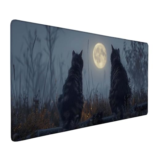 Schreibtischunterlage Schwarz Mauspad XXL 1500x800 mm, Mousepad Pferd Gaming Mauspad Wassxerdicht Anti-Rutsch Mouse Pad Vernähte Kanten Gaming Zubehör für PC, Laptop, Büro, Zuhause -ly25051HA7V Schreibtischunterlage Schwarz Mauspad XXL 1500x800 mm, Mousepad Pferd Gaming Mauspad Wassxerdicht Anti-Rutsch Mouse Pad Vernähte Kanten Gaming Zubehör für PC, Laptop, Büro, Zuhause -ly25051HA7V von LUOLYYEI