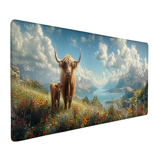 Schreibtischunterlage Weiß Mauspad XXL 1500 x 800mm, Mousepad Landschaft Gaming Mauspad Wassxerdicht Anti-Rutsch Mouse Pad Vernähte Kanten Gaming Zubehör für PC, Laptop, Büro, Zuhause -ly250597 Schreibtischunterlage Weiß Mauspad XXL 1500 x 800mm, Mousepad Landschaft Gaming Mauspad Wassxerdicht Anti-Rutsch Mouse Pad Vernähte Kanten Gaming Zubehör für PC, Laptop, Büro, Zuhause -ly250597 von LUOLYYEI