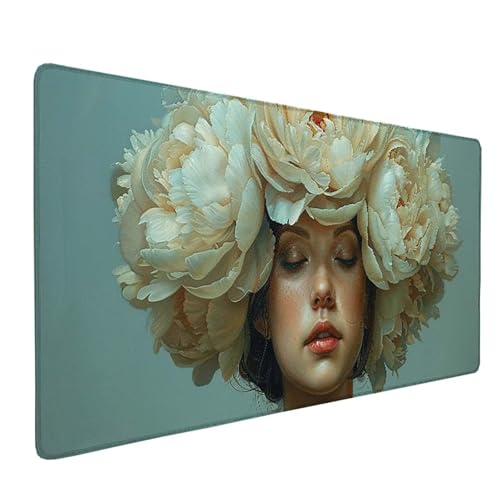 Schreibtischunterlage Weiß Mauspad XXL 1500x800 mm, Mousepad Einhorn Gaming Mauspad Wassxerdicht Anti-Rutsch Mouse Pad Vernähte Kanten Gaming Zubehör für PC, Laptop, Büro, Zuhause, Geschenke -ly25057I Schreibtischunterlage Weiß Mauspad XXL 1500x800 mm, Mousepad Einhorn Gaming Mauspad Wassxerdicht Anti-Rutsch Mouse Pad Vernähte Kanten Gaming Zubehör für PC, Laptop, Büro, Zuhause, Geschenke -ly25057I von LUOLYYEI