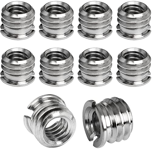 1/4-Zoll-20 Buchse auf 3/8-Zoll-16 Außengewinde-Adapter LUORNG 10 Stück Standard-Schraubenadapter Reduzierbuchse Konverter für DSLR-Kamera, Camcorder, Einbeinstativ, 3/8 auf 1/4 Stativ 1/4-Zoll-20 Buchse auf 3/8-Zoll-16 Außengewinde-Adapter LUORNG 10 Stück Standard-Schraubenadapter Reduzierbuchse Konverter für DSLR-Kamera, Camcorder, Einbeinstativ, 3/8 auf 1/4 Stativ von LUORNG