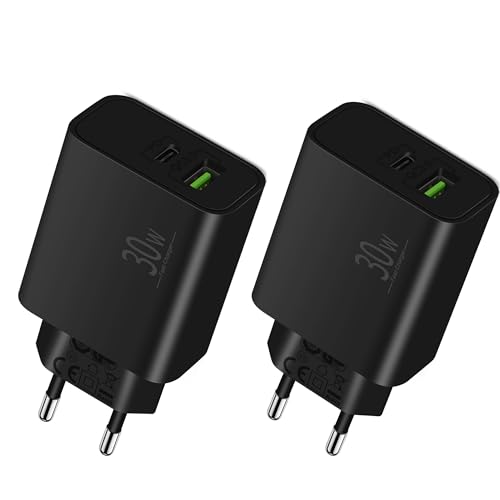 LUOSIKE USB C Netzteil 30W Schnellladegerät 2pcs Ladegerät von LUOSIKE