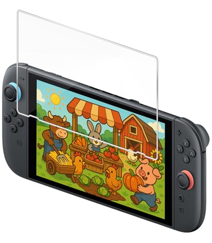 LUQ Panzerglas für Nintendo Switch 2 Gehärtetes Glas 9H Schutzfolie Case Friendly Displayschutzfolie LUQ Panzerglas für Nintendo Switch 2 Gehärtetes Glas 9H Schutzfolie Case Friendly Displayschutzfolie von LUQ