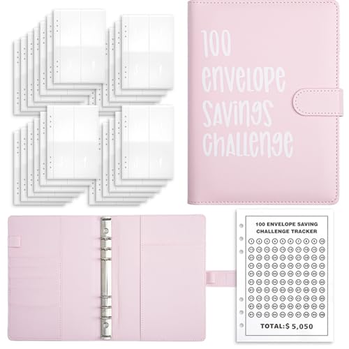 LURNODY Sparmappe für Geld Geldsparmappe, 100 Envelope Saving Challenge, Sparbuch für Geld Challenge, Spar Challenge für Budgetplaner, Wird Verwendet, um die Gewohnheit zu Entwickeln, Geld zu Sparen LURNODY Sparmappe für Geld Geldsparmappe, 100 Envelope Saving Challenge, Sparbuch für Geld Challenge, Spar Challenge für Budgetplaner, Wird Verwendet, um die Gewohnheit zu Entwickeln, Geld zu Sparen von LURNODY