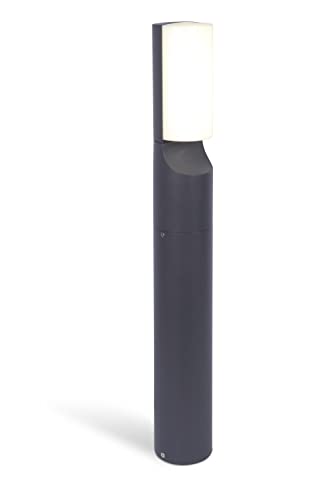 LED-Wegeleuchte BATI,moderne Wegelampe aus Aluminium in Anthrazit, 65cm hohe Standleuchte,13 Watt,4000 Kelvin,Sockelleuchte von LUTEC