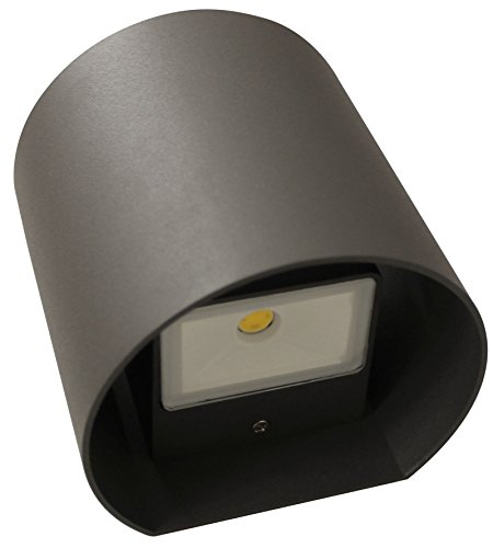 Lutec Dodd AL5004 GR SMD LED-Außenwandleuchte 7.5W Anthrazit von LUTEC