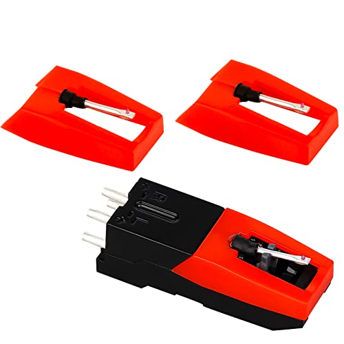 Luter 1 Stück Plattenspieler-Kartuschen mit 2 Nadeln, Drehscheiben, Nadeln, Stift für Drehscheibe, Ersatzzubehör für Drehscheiben, Vinyl-Schallplatten Luter 1 Stück Plattenspieler-Kartuschen mit 2 Nadeln, Drehscheiben, Nadeln, Stift für Drehscheibe, Ersatzzubehör für Drehscheiben, Vinyl-Schallplatten von LUTER