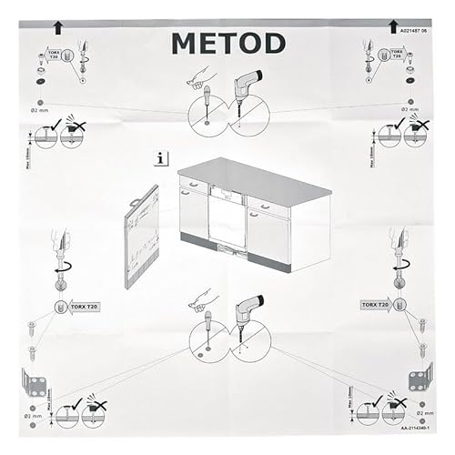 LUTH Premium Profi Parts Einbauschablone Metod kompatibel mit Whirlpool 140021487032 für kompatibel mit Ikea Geschirrspüler LUTH Premium Profi Parts Einbauschablone Metod kompatibel mit Whirlpool 140021487032 für kompatibel mit Ikea Geschirrspüler von LUTH Premium Profi Parts