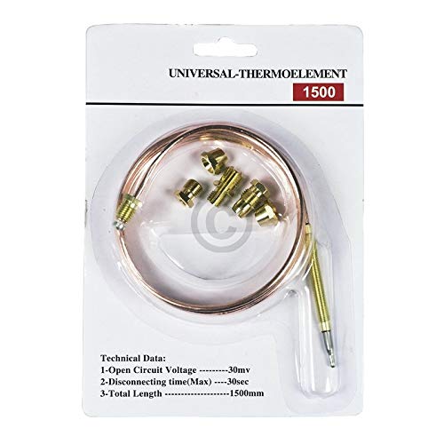 LUTH Premium Profi Parts Thermoelement Universal 1500mm Mit Adaptern für Gasherd Gasgrill LUTH Premium Profi Parts Thermoelement Universal 1500mm Mit Adaptern für Gasherd Gasgrill von LUTH Premium Profi Parts
