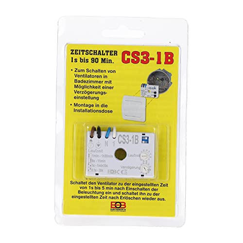 Zeitschalter Zeitschaltuhr Ventilator Badlüfter Badventilatoren CS3-1B Nachlaufrelais elektronisch Unterputz Zeitschalter Zeitschaltuhr Ventilator Badlüfter Badventilatoren CS3-1B Nachlaufrelais elektronisch Unterputz von LUTH Premium Profi Parts