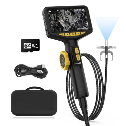 210°Two-Way Articulating Borescope, Inspection Cameras Industrial Endoscope with Lights, 4.3”IPS HD Screen Video Inspection Scope for Automotive Aircraft Mechanics 210°Two-Way Articulating Borescope, Inspection Cameras Industrial Endoscope with Lights, 4.3”IPS HD Screen Video Inspection Scope for Automotive Aircraft Mechanics von LUTIFIX
