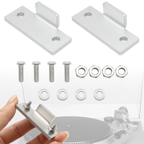 LUTQ Aluminium Plattenspieler-Scharnierhalterungen für Technics SL-D2 3200 B2 Q2 D3 in Silber mit Gleichstrommotor und RCA-Anschluss LUTQ Aluminium Plattenspieler-Scharnierhalterungen für Technics SL-D2 3200 B2 Q2 D3 in Silber mit Gleichstrommotor und RCA-Anschluss von LUTQ