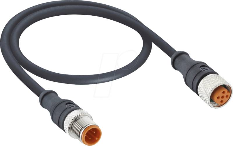LUT 1210 04 0,6 - Sensorleitung, M12, 4 pol, St > Ku, 0,6 m von LUTRONIC
