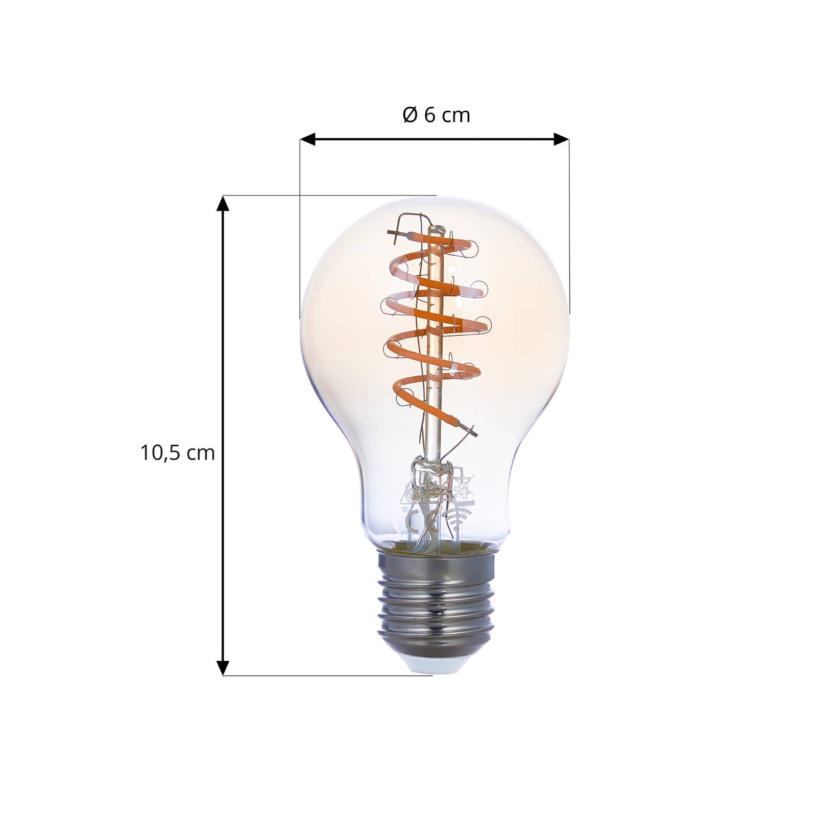 LUUMR Smart LED-Leuchtmittel 2er-Set E27 A60 4,9W amber Tuya von LUUMR