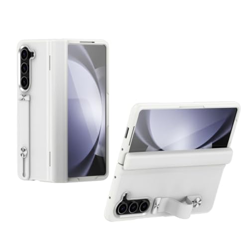 LUVI Kompatibel mit Galaxy Z Fold 6 Hülle, Ständer, Handschlaufe, Ständer, Scharnierschutz, PU-Leder, Ganzkörper-Displayschutzfolie, modisch, stoßfest, für Damen und Herren, Weiß LUVI Kompatibel mit Galaxy Z Fold 6 Hülle, Ständer, Handschlaufe, Ständer, Scharnierschutz, PU-Leder, Ganzkörper-Displayschutzfolie, modisch, stoßfest, für Damen und Herren, Weiß von LUVI