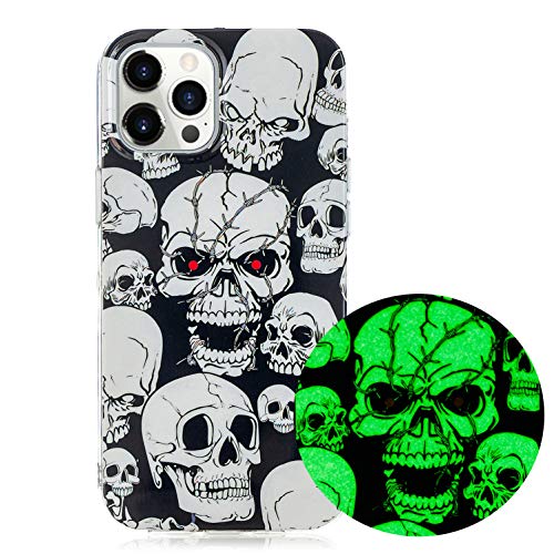 LUVI Kompatibel mit iPhone 14 Pro Max Hülle Glow in the Dark Noctilucent Darkness Fluoreszierend Schutzhülle Totenkopf Muster Ultra Dünn Slim TPU Gummi Silikon Case für iPhone 14 Pro Max LUVI Kompatibel mit iPhone 14 Pro Max Hülle Glow in the Dark Noctilucent Darkness Fluoreszierend Schutzhülle Totenkopf Muster Ultra Dünn Slim TPU Gummi Silikon Case für iPhone 14 Pro Max von LUVI